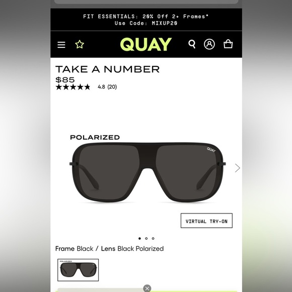 Brand New still in the box Quay ‘take a number’ sunglasses - Picture 1 of 2